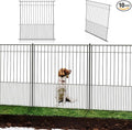 WESLEY'S CORNER Tall Fence Panels - 32”H x 29”L, No Dig Metal Dog Fence, Heavy Duty, Garden Border & Animal Barrier, Rustproof, Decorative Fencing for Backyards, Frontyards, Outdoors and Edging