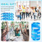 Liliful 100 Pcs Silicone Rubber Wristbands Rubber Wristband Bracelet Bands for Silicone Wristbands for Women Men(Blue and White)