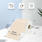 3x5 Inch Thermal Label Stickers,300Pcs Waterproof Rectangle Labels for Storage Bins,Moving Boxes,Address & Inventory Organization,Small Business Labeling,Light Brown