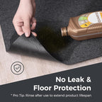 WELKIN Oil Spill Mat (60" x 36"), Absorbent Oil Pad Protects Floor, Garage Floor Mat for Under Car Driveway, Waterproof Backing, Durable & Cuttable