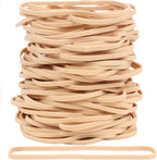Rubber Bands 150Pcs 4.8inch Big Elastic Rubber Band Beige Large Rubber Bands for Office Supplies File Folders Litter Box (4 4/5" x 1/8")