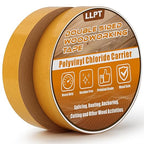 LLPT Double Sided Woodworking Tape 1" x 90Ft Each 2 Pack Double Face Turner Woodworker Adhesive Tape Removable Residue Free for Wood Template (WT1090Y2)