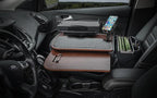 AutoExec AE-GMCD-PM-PS-21M GripMaster Car Desk for Your Vehicle Workstation and Mobile Office, Mahogany with Phone Mount and Printer Stand