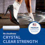 International Plastics Co. 18" Plastic Stretch Film Wrap 1200 feet 500% Stretch Ability