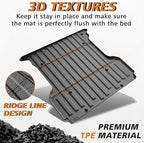 TripleAliners Truck Bed Mat Compatible with 2004-2014 Ford F150 Accessories 5.5FT Vehicle Perfectly Flush All Weather Protection TPE Heavy Duty Pickup Car Bed Cargo Mat