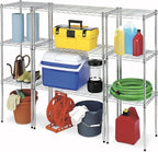 Whitmor 1 Tier Shelving Units, Wire Rack Storage Organizer, 30" L x 14" W x 15" H, Chrome