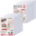 AKONEGE 30PCS 8.5" x 11" Rigid Print Protectors, Clear Hard Plastic Page Sheet Protectors, Hard Plastic Sleeves for Paper Photo Poster, Document Holder Birth Certificate Protector