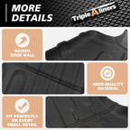 TripleAliners Truck Bed Mat Compatible with 2019-2024 2025 2026 Ram 1500 Accessories 6'4" Vehicle Perfectly Flush All Weather Protection TPE Heavy Duty Pickup Car Bed Cargo Mat