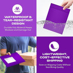 Purple Small Poly Bubble Mailers 6x10 inch #0 | Self Seal Padded Envelopes | Cushioned Bubble Mailer | Usable Size 6x9 | WaterProof | Lightweight mailing Shipping Bags | 250 Pack Bulk