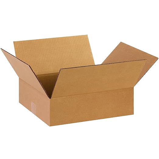 TAPE LOGIC 14 x 12 x 4 Corrugated Cardboard Boxes, Flat 14"L x 12"W x 4"H, Pack of 25 | Shipping, Packaging, Moving, Storage Box for Home or Business, Strong Wholesale Bulk Boxes