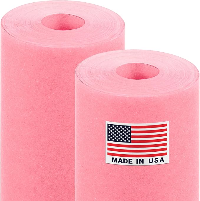 18" x 1200" (100 ft) Pink Kraft Paper Roll - Value Pack of 2, 45 lbs Thickness, Made in USA - Odorless, Non-Toxic, Safe for Kids - School, Bulletin Board Paper