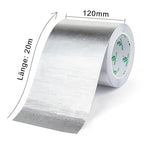 BOMEI PACK Adhesive Aluminum Foil Heat Shield Tape Barrier, Fiberglass Thermal Insulation Reflective Material High Temp Protection (5in*66ft)