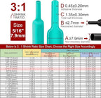 Chanzon 3:1 Ratio 5/16" (7.9mm) Heat Shrink Tubing - Marine Grade Waterproof Adhesive Lined - 8Ft Roll (2.5M Total Length) Green Polyolefin Sleeving Wrap Shrinking 3 to 1 Ratio 1pcs