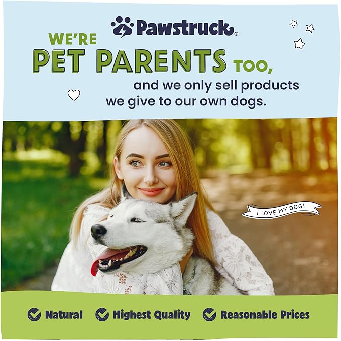 Pawstruck Natural 7” Braided Bully Sticks for Dogs, Tough Long-Lasting, Rawhide-Free, Low Odor, Healthy Single Ingredient Chew Treat for Aggressive Chewers, 10 Count, Packaging May Vary