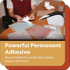 Aegis Adhesives - Compatible Label Replacement for Brother DK-1204 (0.66" X 2.1”) Multipurpose Return Address, Use with QL Printers - 12 Rolls + 1 Frame