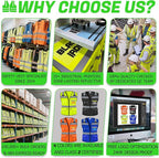 BeautyWill Custom Logo Safety Vest Class 2 High Visibility Reflective Vest for Men - Personalized Logo Team Vest