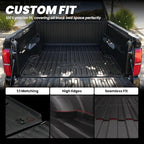 LASFIT Bed Mat for Toyota 2024-2026 Tacoma (5FT/5'Bed) Truck Bed, All Weather 5 ft Rubber Car Bed Liner for Toyota Tacoma 2024 2025 2026 Accessories, TPE Trunk Mat&Bed Liner (Not Fit Drop-in Liners)