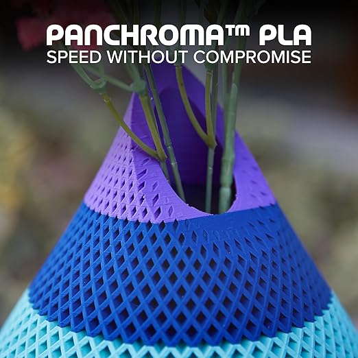 Panchroma PLA Blue 3D Printer Filament, 1.75mm, 1kg Spool, Easy to Print, High Speed Printing, Tangle Free, AMS Compatible, Perfect for Toys, Decor, Miniatures, Models & Cosplay