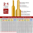 Chanzon 2:1 Ratio 3/8" (10mm) Heat Shrink Tubing 3.3Ft Roll (1M Total Length) Yellow Polyolefin Sleeving Wrap Shrinking 2 to 1 1pcs