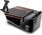 AutoExec GripMaster Car Desk for Your Vehicle Workstation and Mobile Office, Mahogany with 400 watt Power Inverter and Tablet Mount