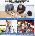 6 Sides Whiteboard Notebook Portable Whiteboard Dry Erase Notebook Portable Dry Erase Board Double Sided Folding Whiteboards White Board for Office Study Meeting(Black,A6: 4.5"×6”)