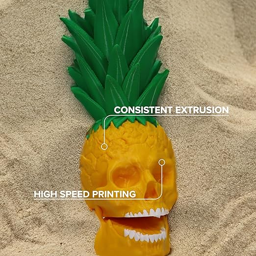 Polymaker PETG Yellow 3D Printer Filament 1.75mm 1kg, High Speed PETG up to 300mm/s, High Strength New Formula, Excellent Layer Adhesion, Warp Free, Compatible with Most 3D Printers