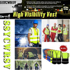Personalized High Reflective Safety Vest Custom Hi Vis Safety Vest Men Women Construction Workwear Security Vest