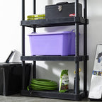 Life Story 12 Pack Light Duty Stackable Storage Bin, 55 Quart Home Organizer, Versatile Lightweight Locking Bins with Carrying Handles, Purple