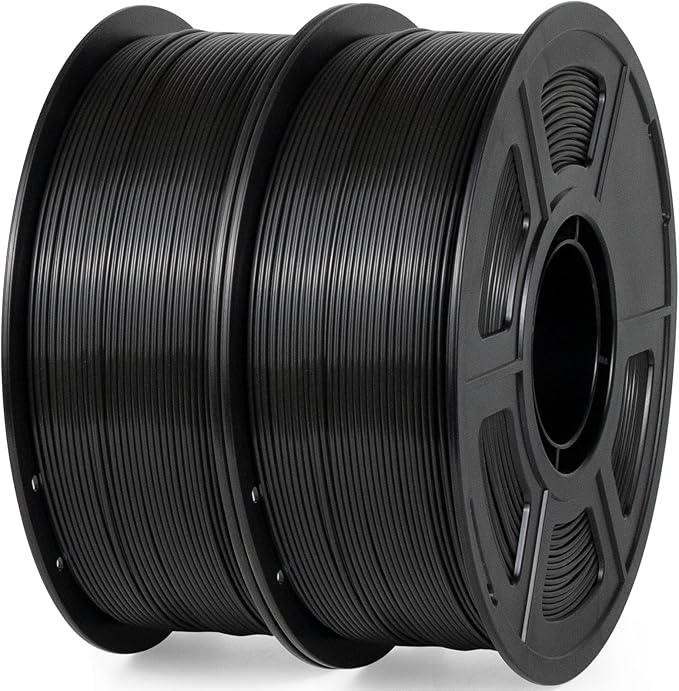 iSANMATE ASA Filament 1.75mm Bundle 2KG (4.4lbs), UV & Weather Resistant 3D Printer Filament Perfect for Outdoor Functional Parts, Black+Black