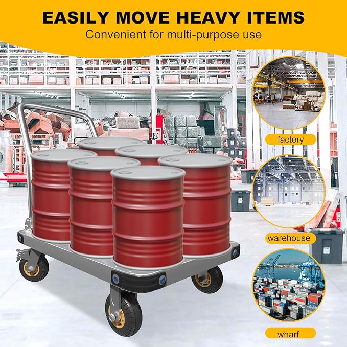 Folding Platform cart Dolly cart Push Cart Dolly Moving Platform (Big 36X24INCH 2000LBS)