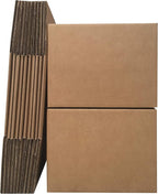 Amazon Basics Cardboard Moving and Storage Boxes, 12 Pack, Large, Brown, 20" x 20" x 15"