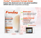 2g x 2500 Packs Fonday Food Grade Silica Gel Desiccants Packs Moisture Absorbers Dehumidifier for Food Storage, Electronics, 3D Filament & Safes