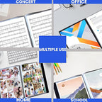 Performore 24-Pocket Presentation Book Folder | 8.5" x 11" Plastic Display Binder with Spill-Proof Clear Sleeves | Archival Acid-Free Portfolio for Certificates, Reports, and Documents (Black)