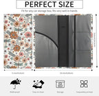 Premium Car Registration and Insurance Card Holder, Cute PU Leather Car Document Holder, Vehicle Glove Box Car Organizer with Magnetic Closure for Driver License, Cards Boho Flowers