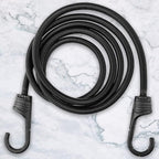 ZHOUBIN 72 Inch Black Bungee Cords with Hooks Heavy Duty, 2 Pcs