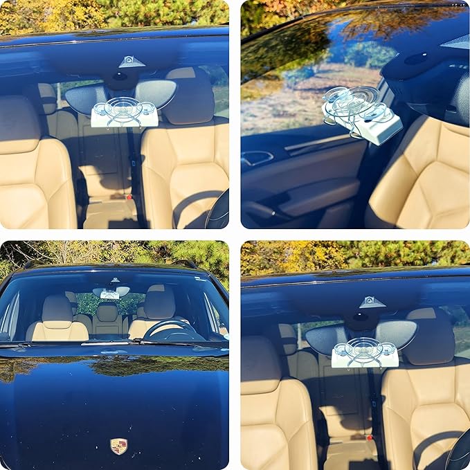Indestructible Toll Pass Holder with Largest Suction Cup for EZ-Pass, I Pass, FasTrak, SunPass & SunPass Pro, Uni, NC QuickPass, EPass Xtra, 91 Express Lanes & More - Made in USA