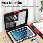 Sooez Toughest Clipboard with Storage, Internal Pen Pouch Included, Letter/ A4 Size, Shockproof Heavy Duty Plastic Clip Boards 8.5x11”, High Capacity Clipboards Box Case for Contractor Trucker Driver