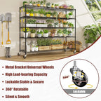 PrimeZone 5 Tier 80.7" H x 55.5" W x 24" D Wire Shelving with Wheels 3000lbs NSF Certified Storage Shelves Heavy Duty Metal Shelf Adjustable Rolling Rack Commercial Garage Restaurant Warehouse 8Pack