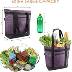 BeeGreen Cooler Bag Soft Leakproof Insulated Tote with Zipper for Beach Travel Grocery
