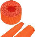 MECCANIXITY Braided Cable Sleeves Heat Shrinkable Fabric Sleeving, 5/8" 3ft Orange 2:1 Ratio Heat Shrinkable Cord Protector for Harness Cable, Network Cable Protection, Cable Management