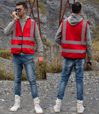 zojo High Visibility Reflective Vests,Adjustable Size,Lightweight Mesh Fabric, Wholesale Safety Vest for Outdoor Works