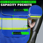 BeautyWill Custom Logo 10 Pockets Safety Vest Class2 ANSI Certified High Visibility Reflective Vest
