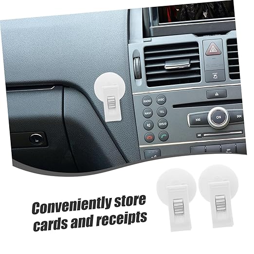 Mikinona 1pair Car Clip Memo Holder Cup Glasses and Document Organizer Car Accessory for Easy Storage and Secure Mounting Vehicles