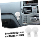 Mikinona 1pair Car Clip Memo Holder Cup Glasses and Document Organizer Car Accessory for Easy Storage and Secure Mounting Vehicles