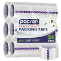 Clear Packing Tape - 24 Heavy-Duty Wrapping Tape - 110-Yard Length, 2640 Total Yards 2.88-Inch Wide Strong Adhesive Rolls for Moving Boxes, Office Packaging, Storage Organization & Warehouse Shipping