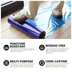 ADHES Floor Protection Film, Self Adhesive Floor Protector for Moving and Construction, 24 inch x 200', Protection of Hardwood, Tile, Other Hard Surfaces
