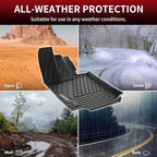 LASFIT Floor Mats for Lexus NX 350/ NX250/ NX 2022-2026 (Not Fit for NX350h/ NX450h+), All Weather Cargo Mats TPE Floor Liners Accessories Front & Rear Rows & Cargo Liner, Black