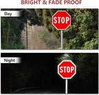 3 Pack Large Stop Signs, 30 x 30 Inches Street Road Sign, UV Protected and Weather Resistant, Octagon Rust Free Aluminum Sign, 2 Pre-drilled Holes