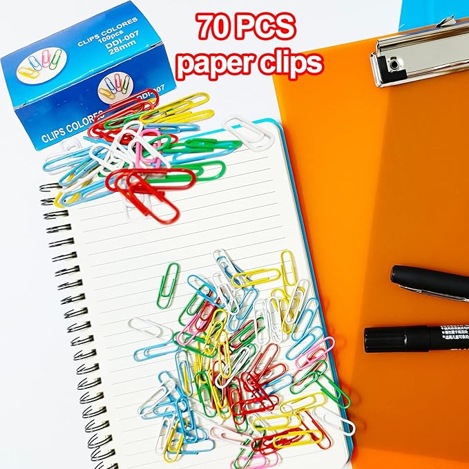 6 Pack Plastic Clipboards,Office Clipboards Standard A4 Letter Size,Colorful Clear Clip Boards with Hangable Low Profile Clip,Clipboard for Classrooms,Offices,Doctor,Nurse,Colored Assorted