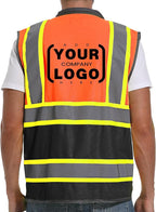 Reflective Safety Vest for Men and Women - High Visibility Construction Vest - Dual Tone Reflective Strips